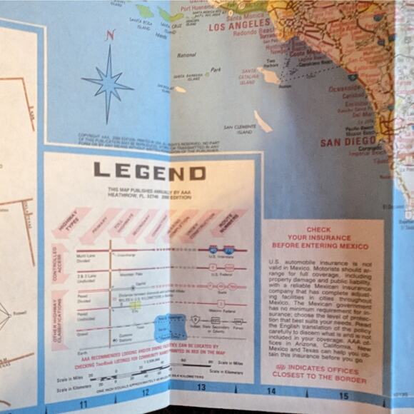 Vintage Lot 11 90s Y2K Southern California Roadmaps Vtg Paper Maps AAA Ephemera - Picture 12 of 16
